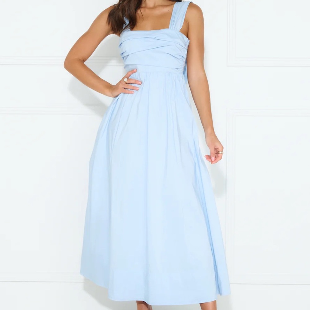 Hello Molly Light Blue Midi Dress